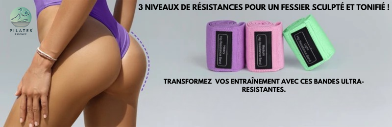 Ensemble d'Élastique de Résistance Antidérapant pour Fitness et Yoga