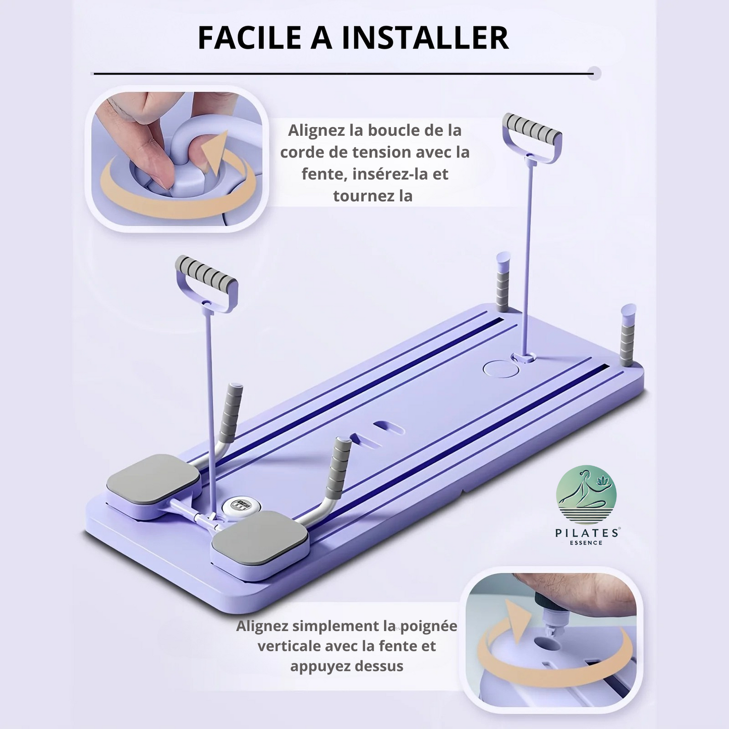 Kompakter, faltbarer Pilates Reformer – Heimtraining 